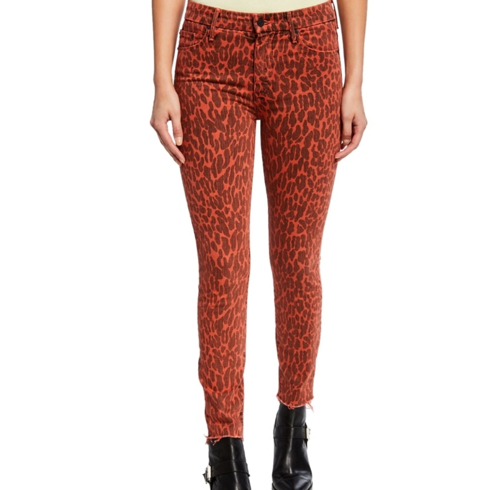 Mother Aminal Wash Print Jeans